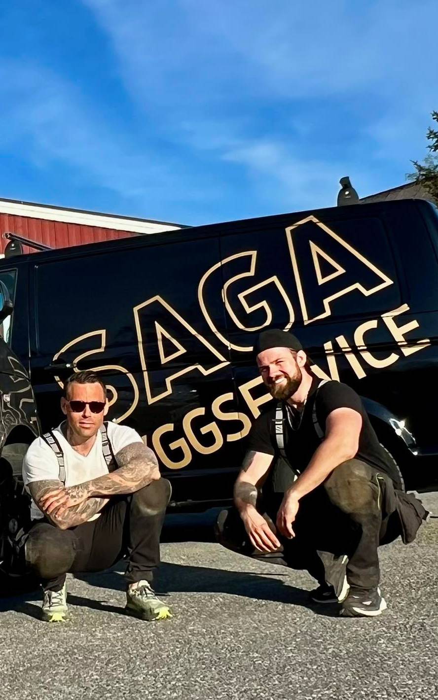 Saga Byggservice på byggeplass